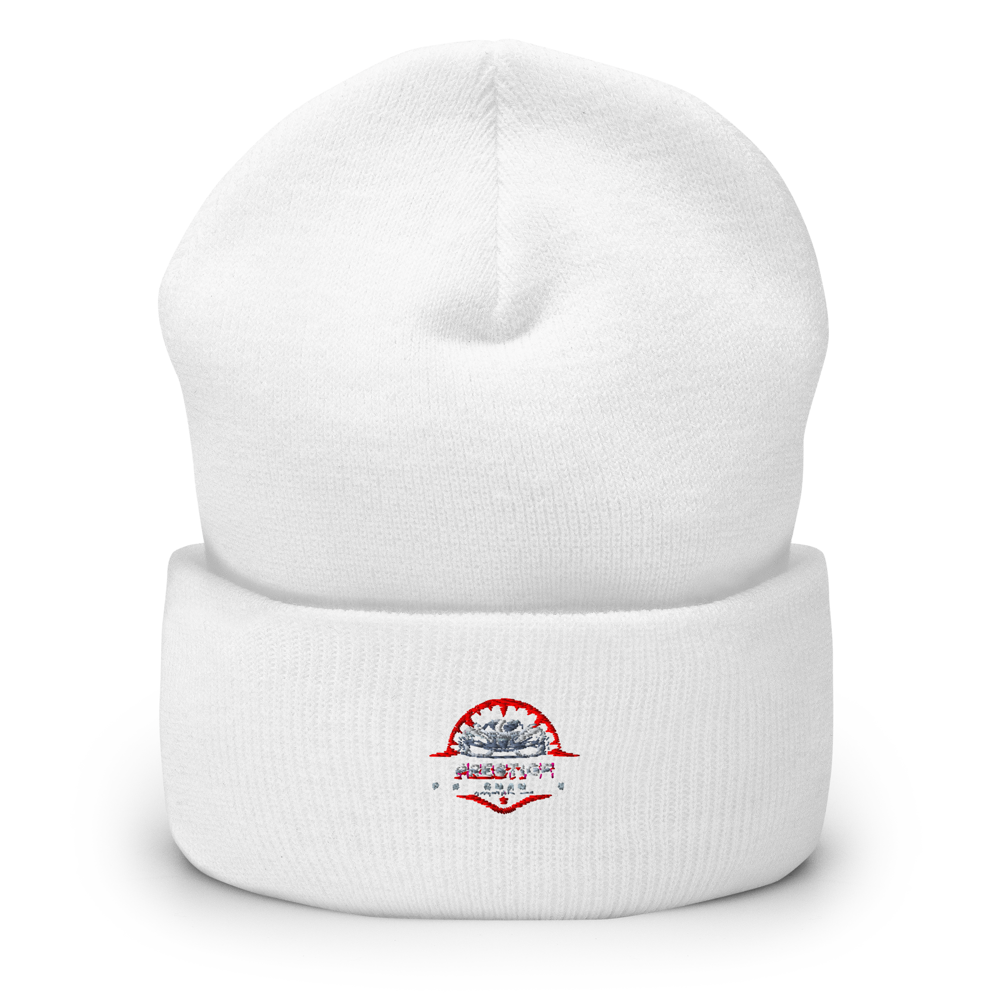 White beanie hat with logo Prestige Performance Rc - #1 Hobby Shop