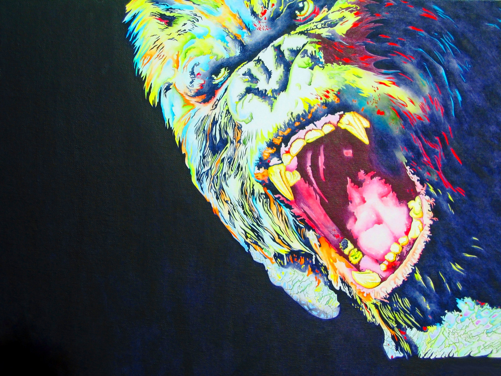 Original Acrylic King Kong Painting