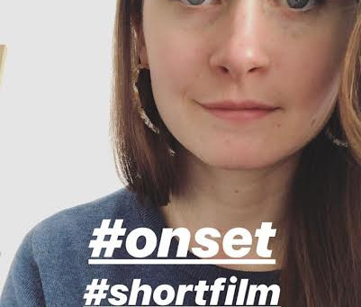 Shooting a small role in a short film for Andy Cooke!