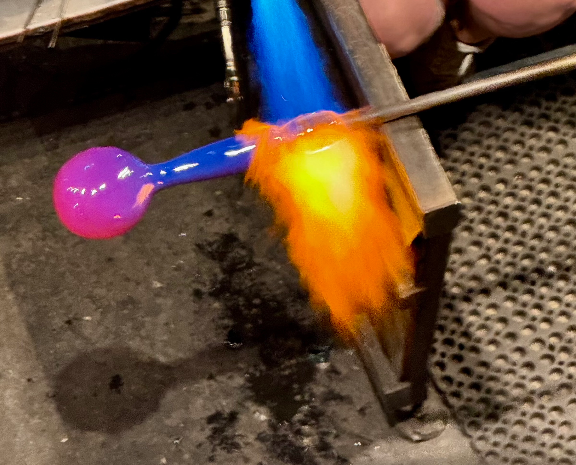 Blow Torch in the Hot shop at the Museum of Glass, Tacoma