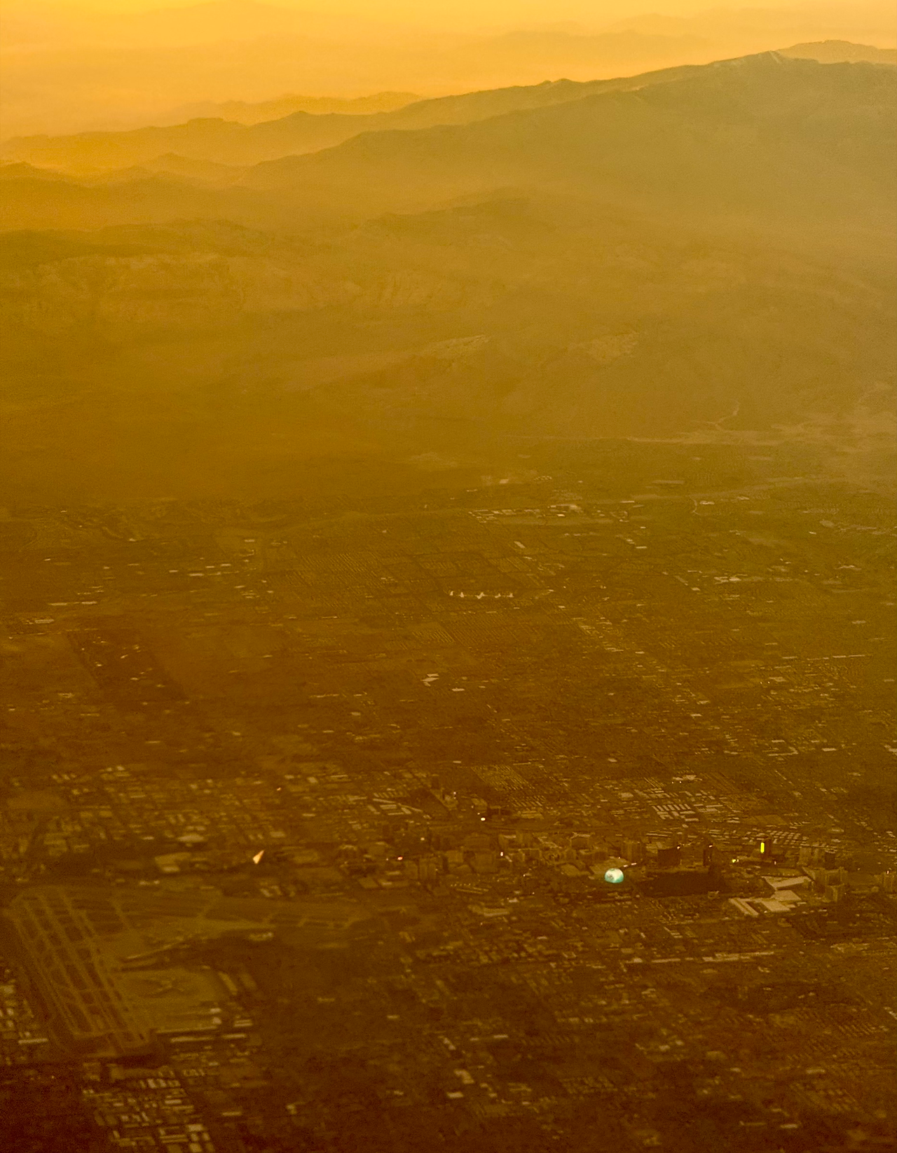 Las Vegas from the sky