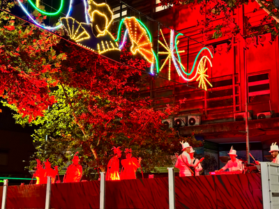 Painting the town red