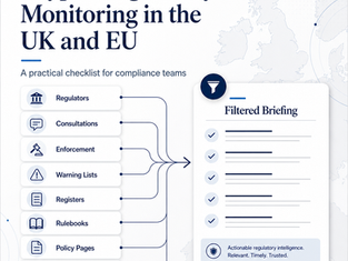 A Practical Regulatory Monitoring Checklist for UK and EU Crypto Firms