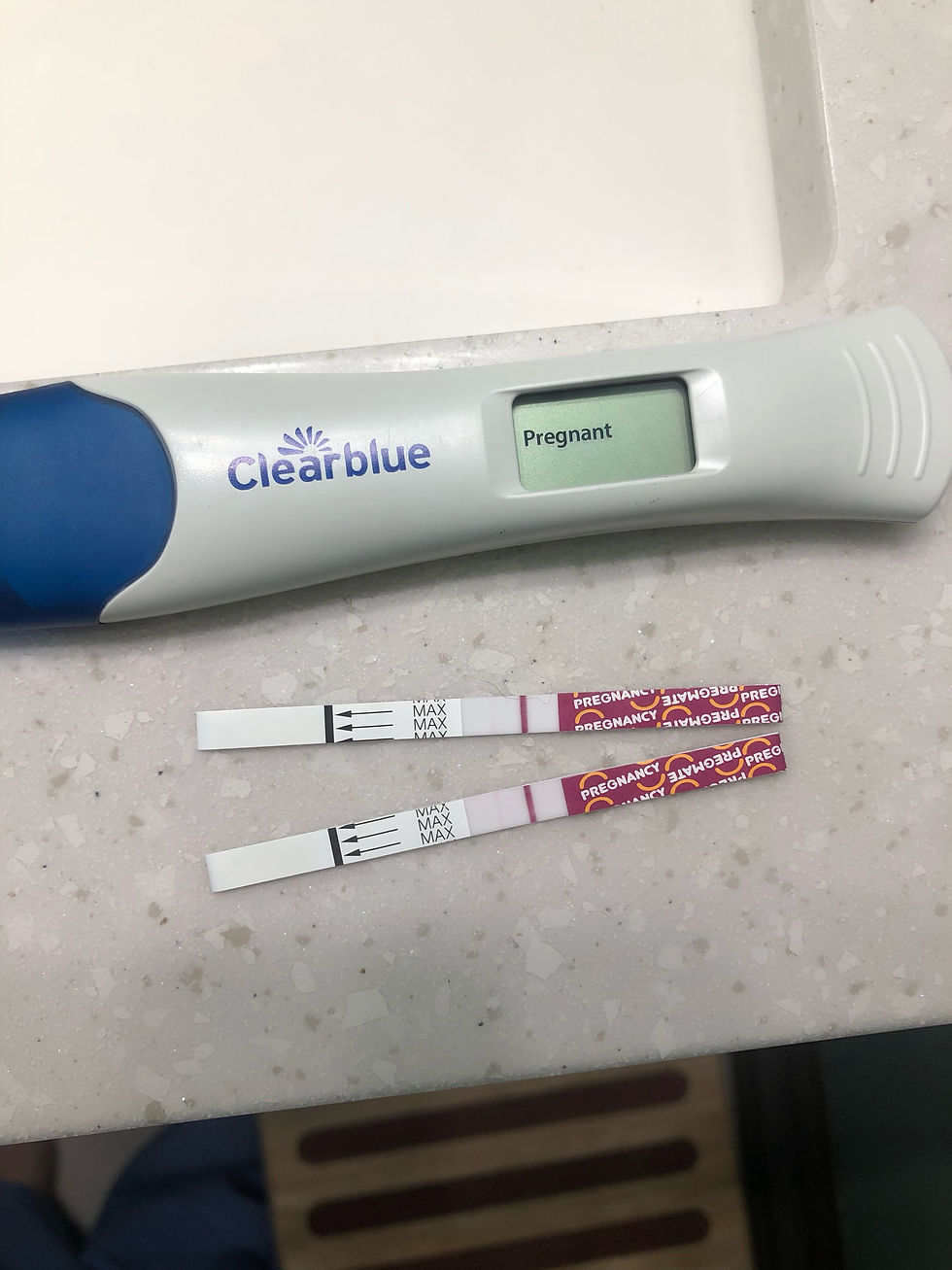 Finding out we were going to be parents! I took MANY tests as I was in shock - but finally accepted the positives!