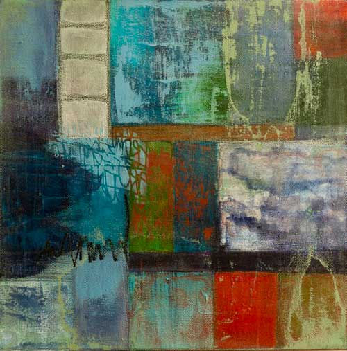 "Distraction" - Acrylic painting by Karen Glassman at Gallery Northwest.