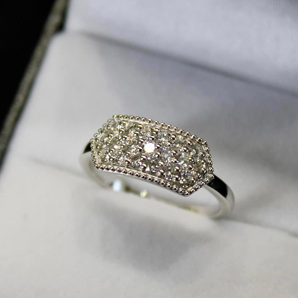 diamond cluster ring