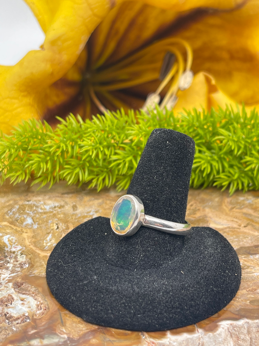Thumbnail: Ethiopian Opal Sterling silver size 9