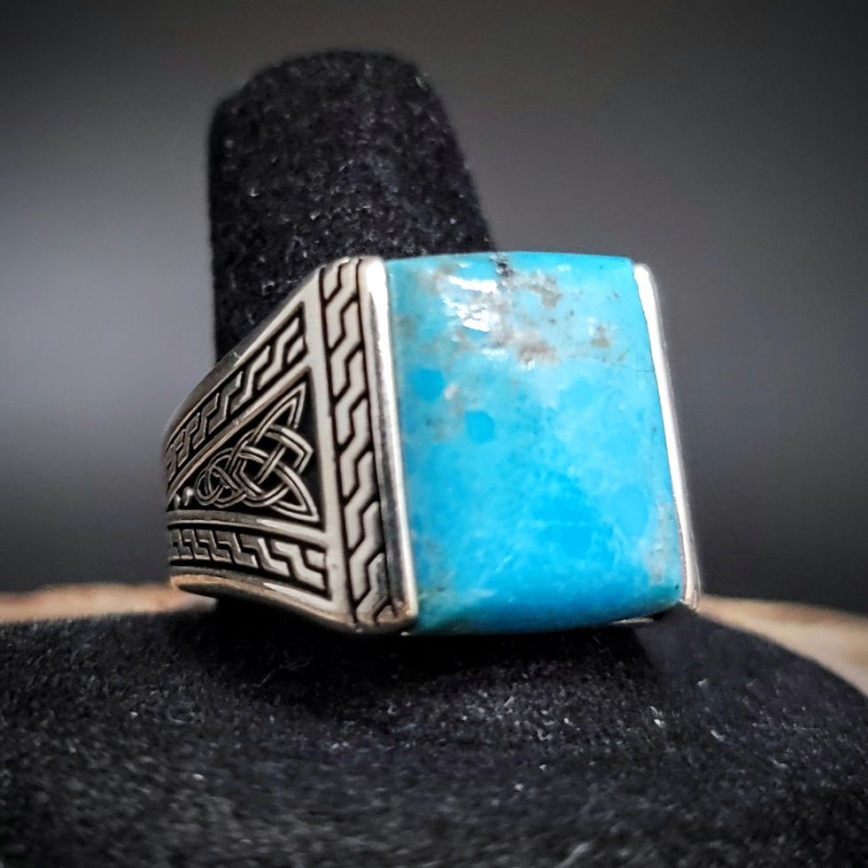 Thumbnail: Turquoise Ring - Sterling Silver
