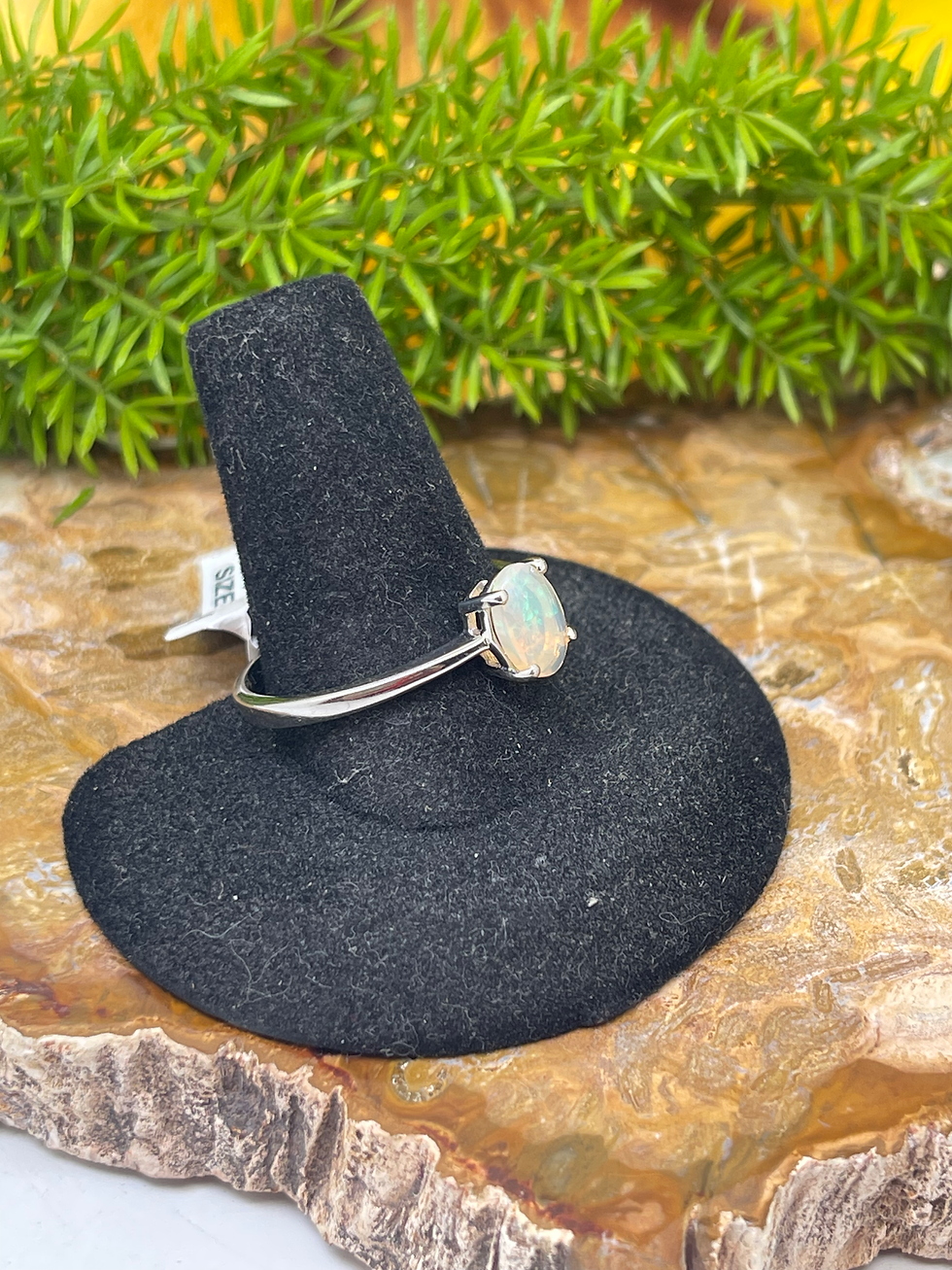 Thumbnail: Ethiopian Opal Sterling silver size 10