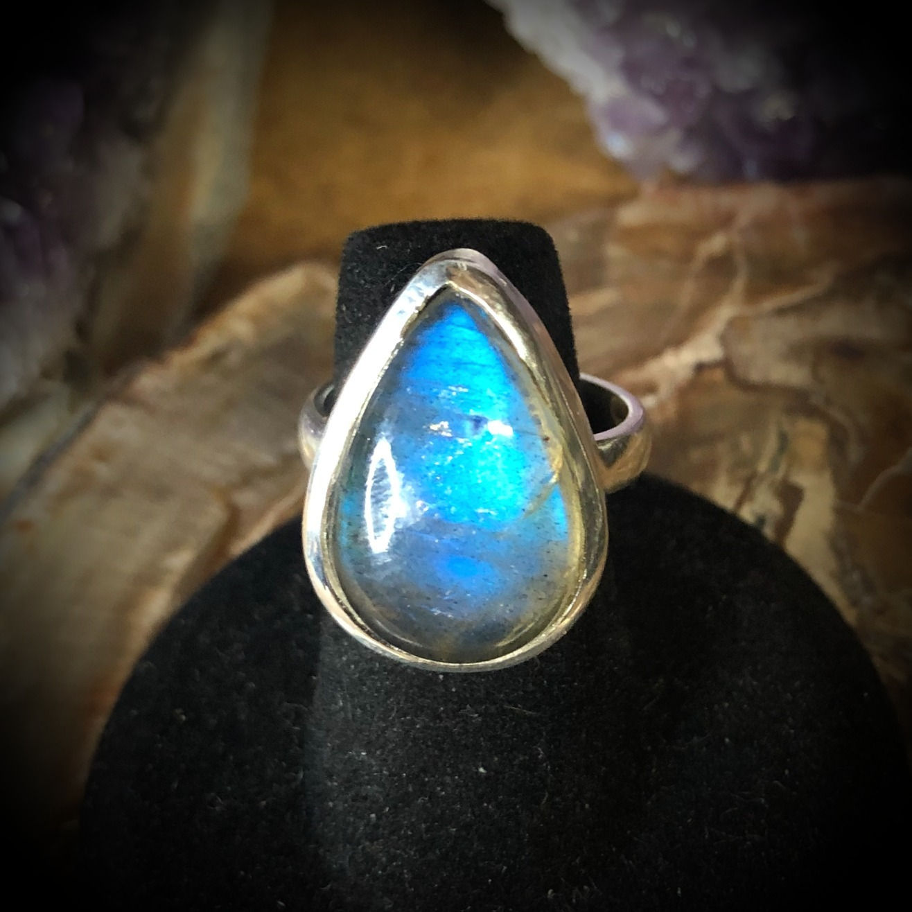 Labradorite Sterling Silver Ring #7