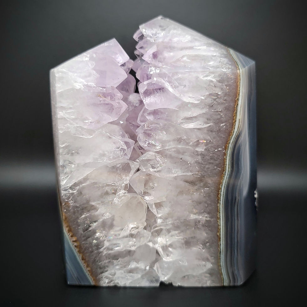 Amethyst With Agate Tower #20
