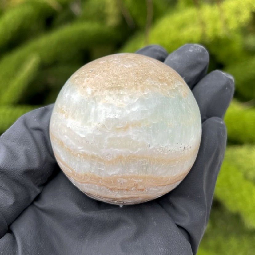Blue Caribbean Calcite Sphere