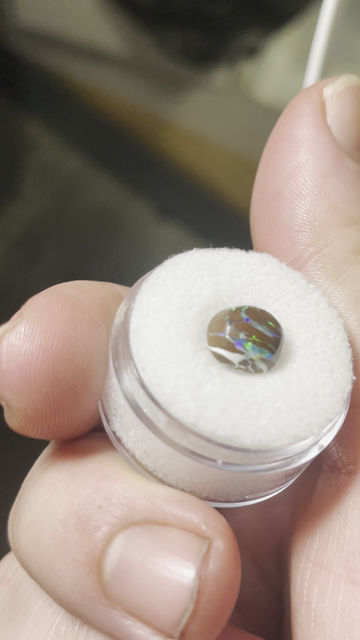 Thumbnail: Natural AUSTRALIA Koroit Boulder Opal Stone 3.35 CTs 8MM X 9MM + Video