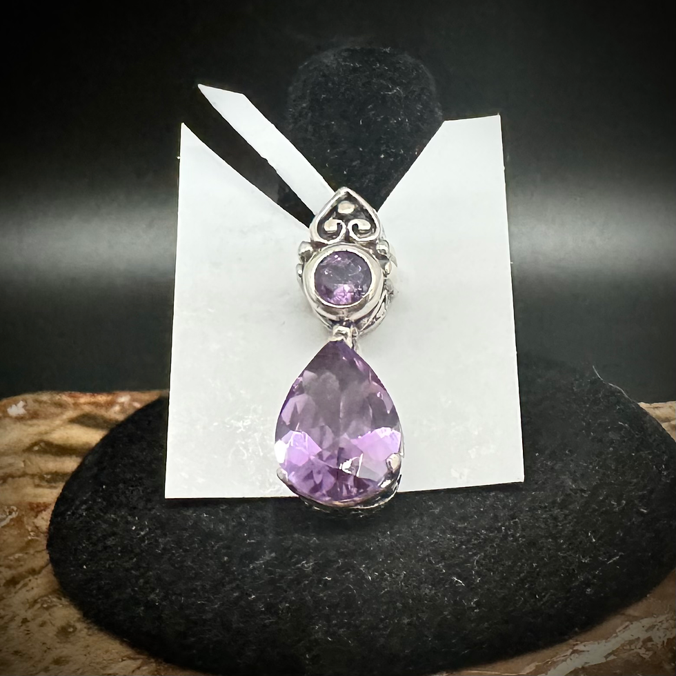 Thumbnail: Amethyst Pendant - Sterling Silver