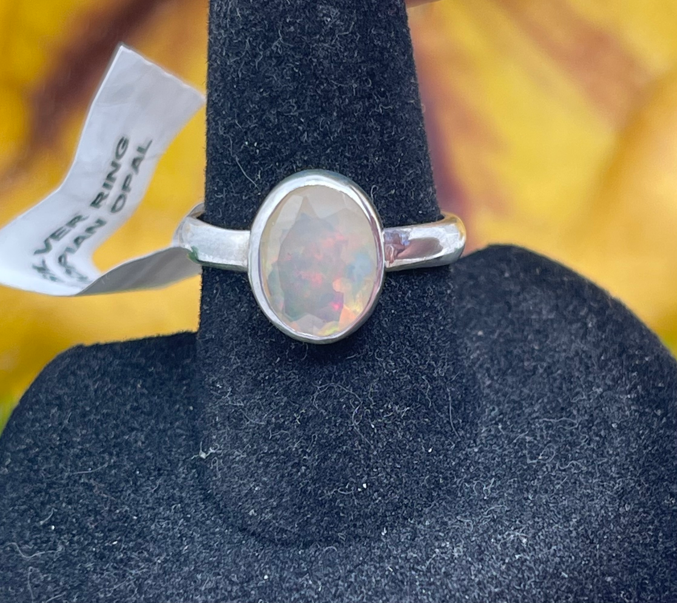 Ethiopian Opal Sterling silver size 7