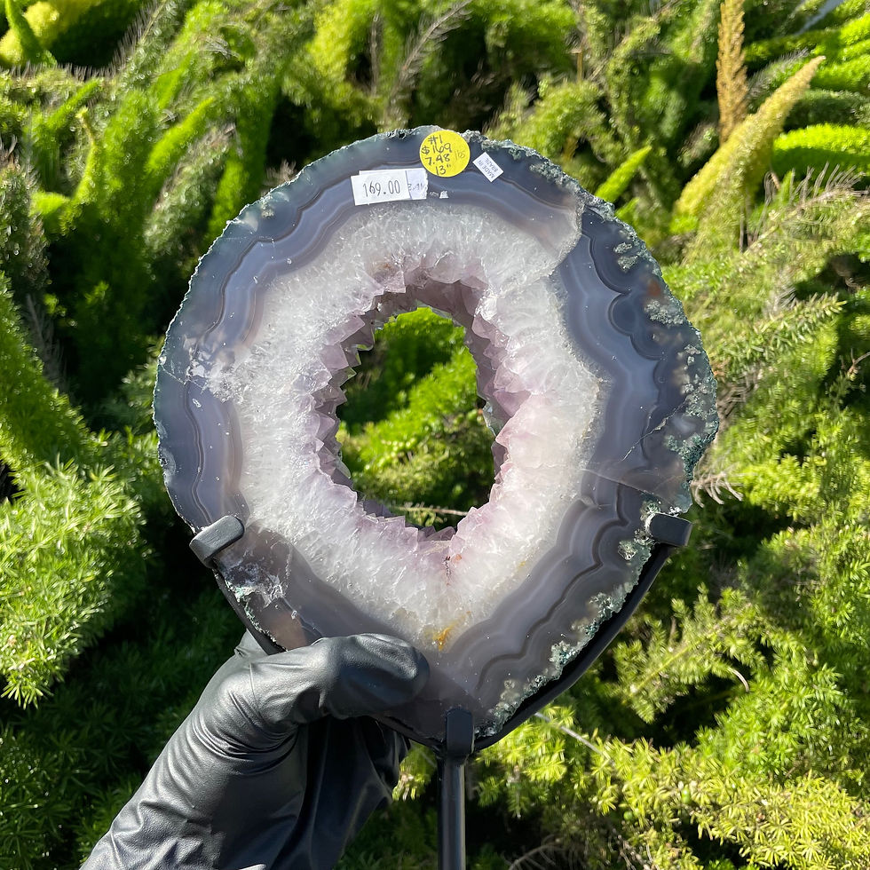 Thumbnail: Amethyst Portal #1 w/Chalcedony & Moss Agate