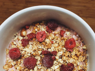 Anti Inflammatory Pink Oatmeal Bowl