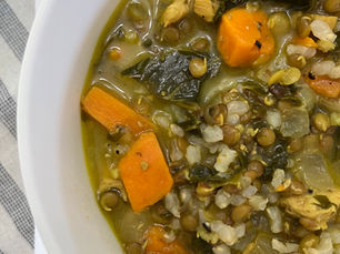 Coconut Kale Lentil Stew