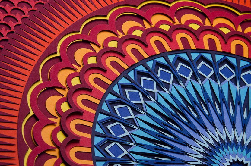 Thumbnail: Zoomed in image of artwork titled 'Dusk' by Scaled Dimensions