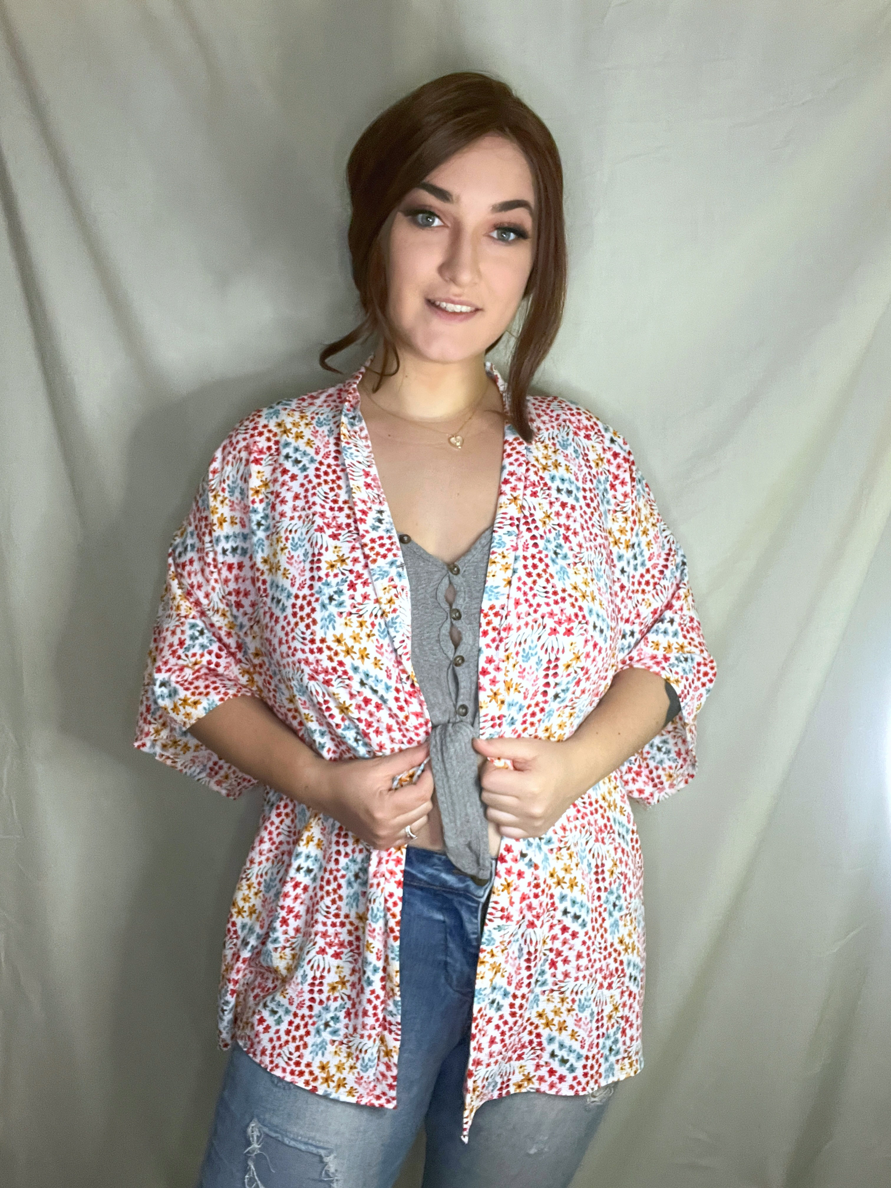 Wildflower Kimono Shawl