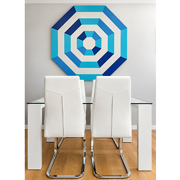 Due to large size and weight of paintings, it’s best to hang IT directly on the D rings - 