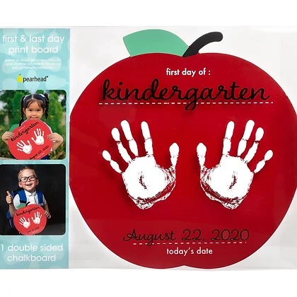 NEW Apple First And Last Day Of School Reversible Chalkboard Sign
