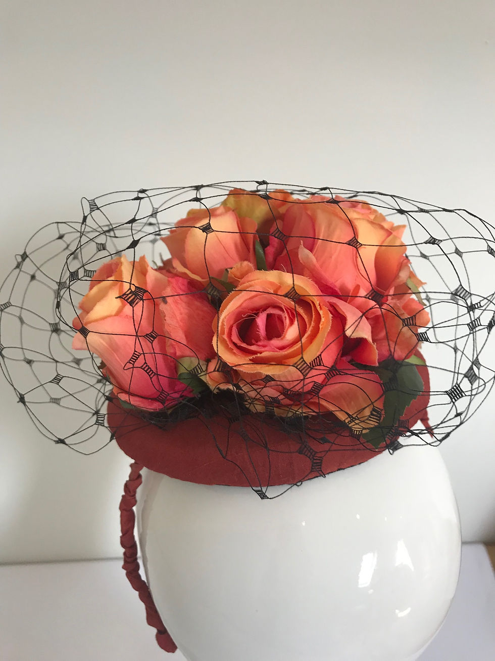 Thumbnail: Coral's Russet Posy - Hat Couture
