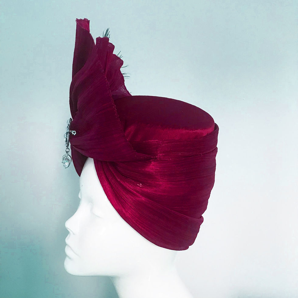 Thumbnail: Dorothy & the Ruby Turban - Hat Couture