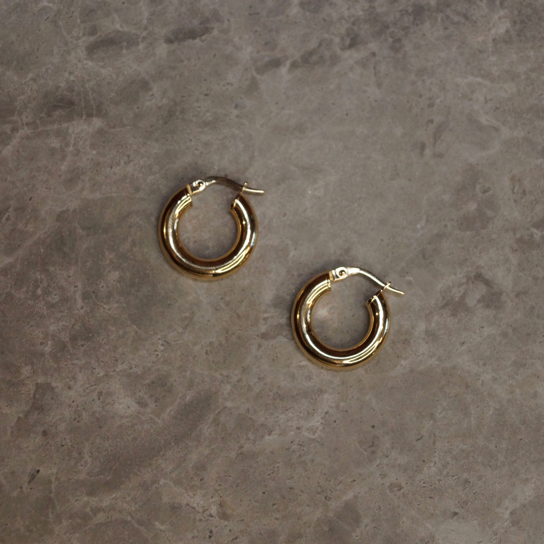 18k Gold Hoops