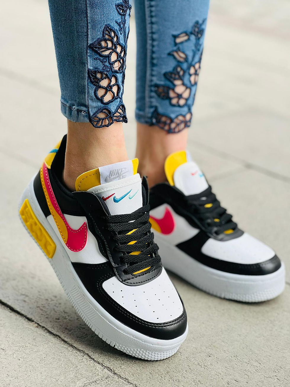 nike w air force 1 shadow black