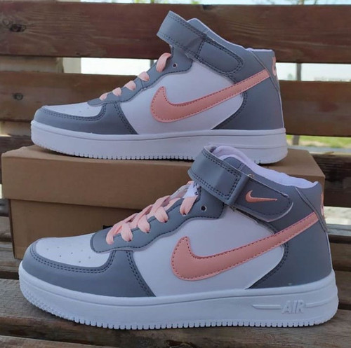 nike air force 1 high top grey