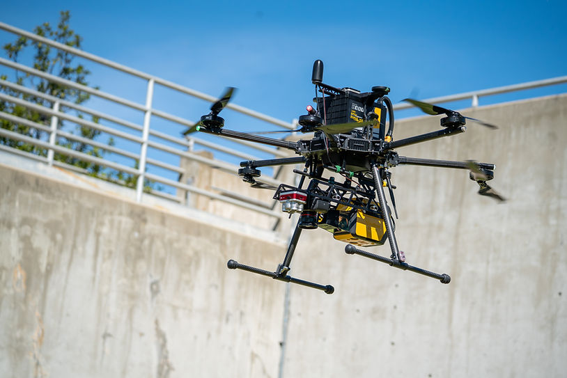 IF1200 in flight with triple payload