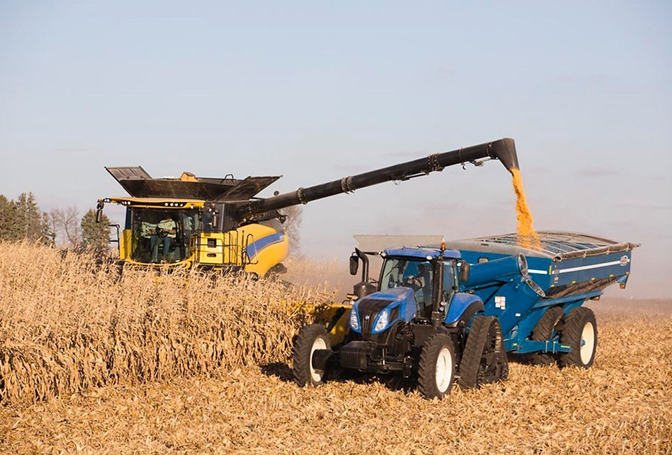 Trevos e Castelos_New Holland Combine Harvester