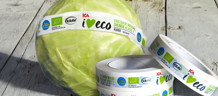 BK Pac, Frukt och Grönt, förpackning, tejp, tejp till livsmedel, livsmedelsgodkänd tejp, tejp vitkål