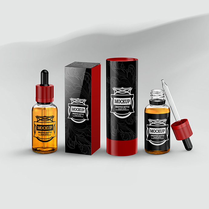 Download Dropper Bottle MockUp | Konstantin Nogin. MockUp, logos, corporate identity, brand book.