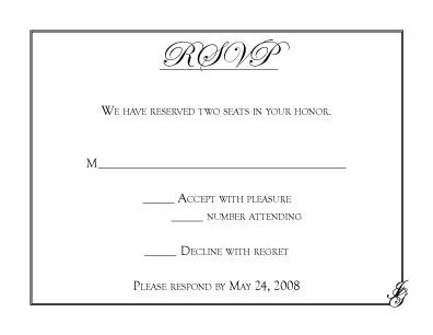 Wedding RSVP