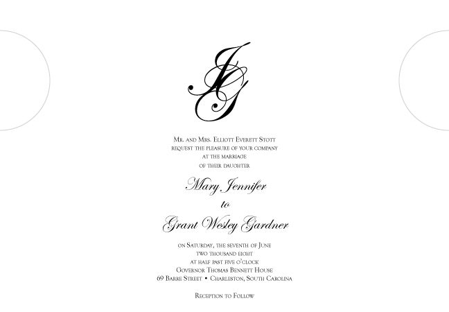 Wedding Invite interior