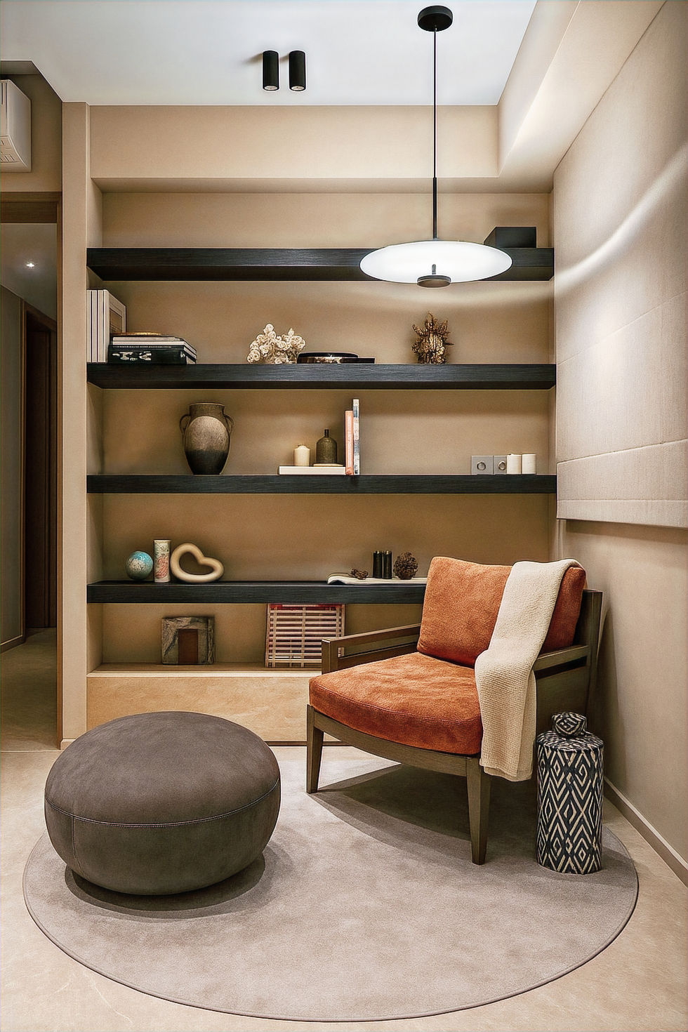 Apartment Sunset_Library Lounge