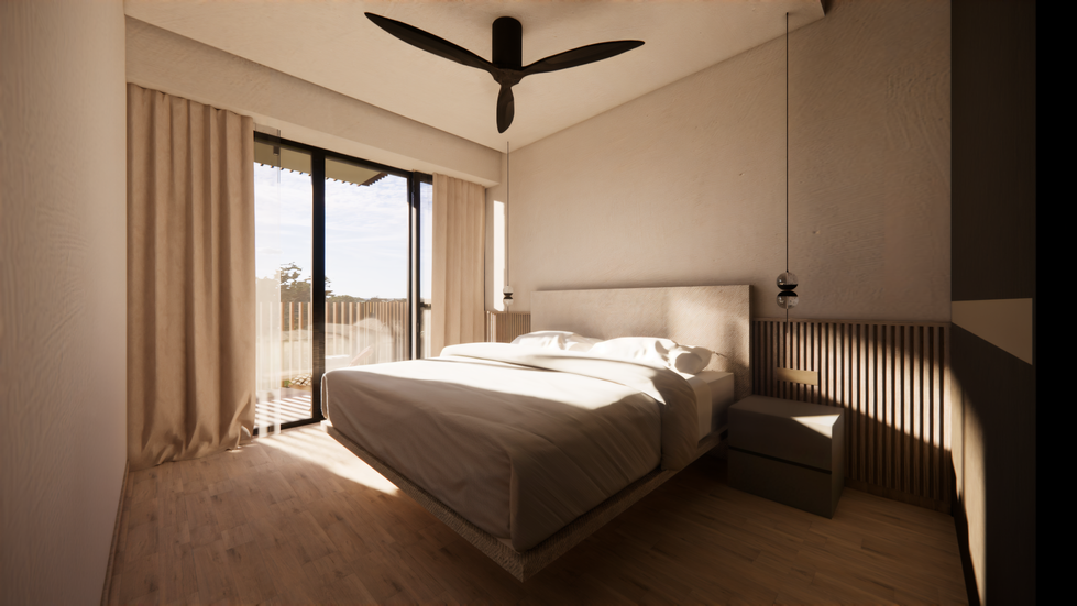 Apartment Sunset_Master Bedroom