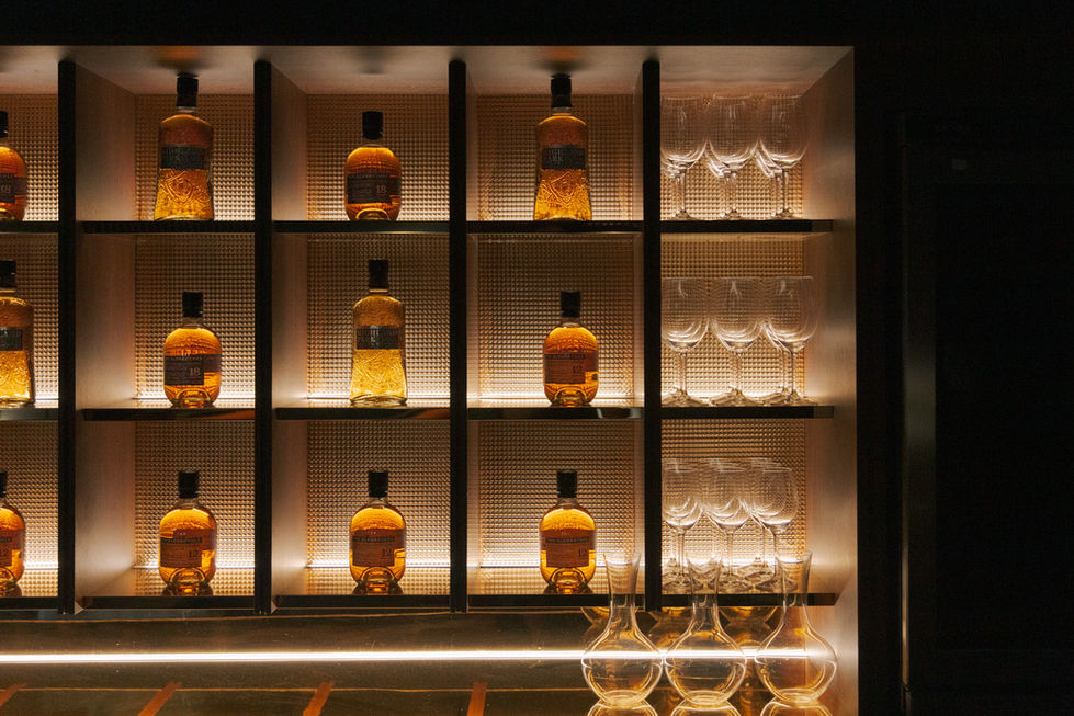 The Mezz_Bar Backdrop Shelving