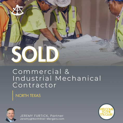 NorthStar Mergers & Acquisitions Announces Sale of NTD Mechanical