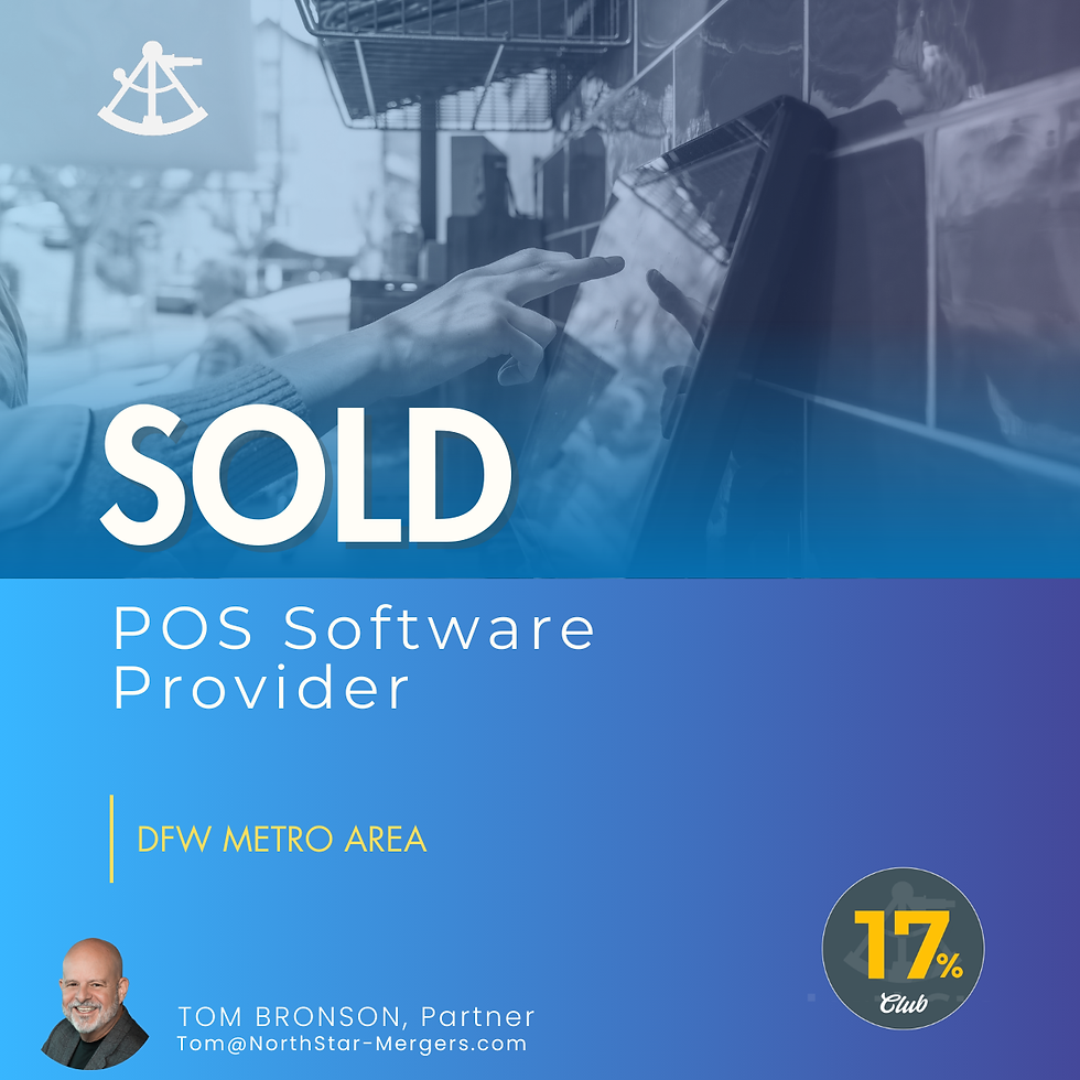 NorthStar Mergers & Acquisitions Announces Successful Sale of POS Software Provider Following Value-Building Preparation