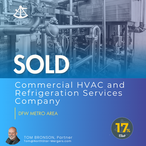NorthStar Mergers Completes Transaction of Commercial HVAC and Refrigeration Company