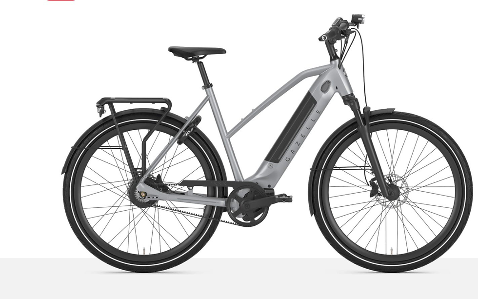 A side-view look at Gazelle's Ultimate C380+ ebike.