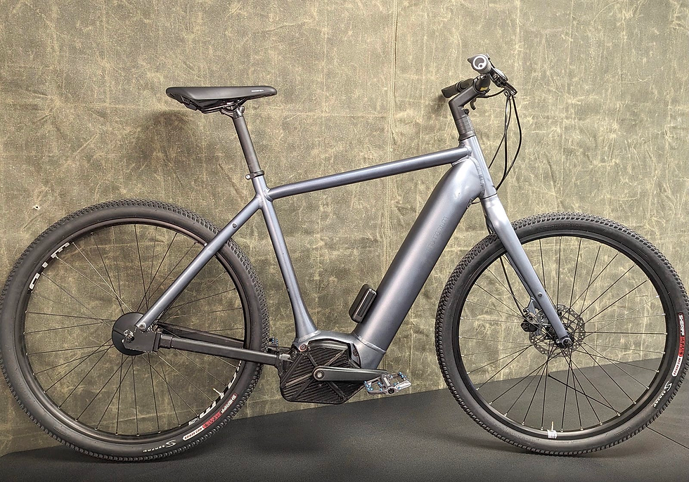 A view of a prototype bike containing the orbit drive.