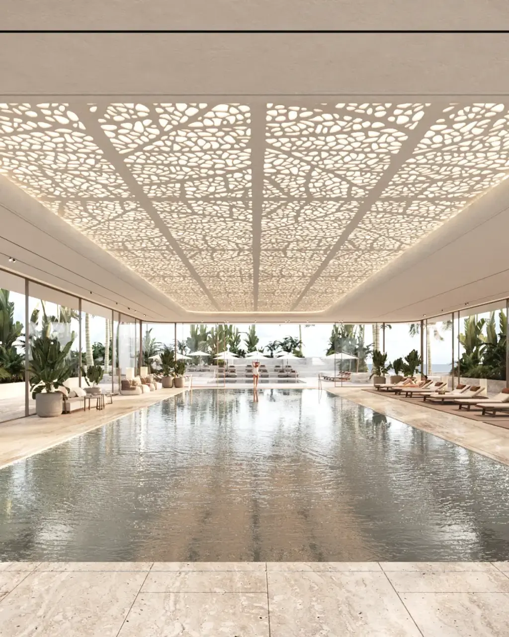 Indoor lap pool at ORLA