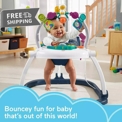 Fisher-Price AstroKitty SpaceSaver Jumperoo Adjustable Folding