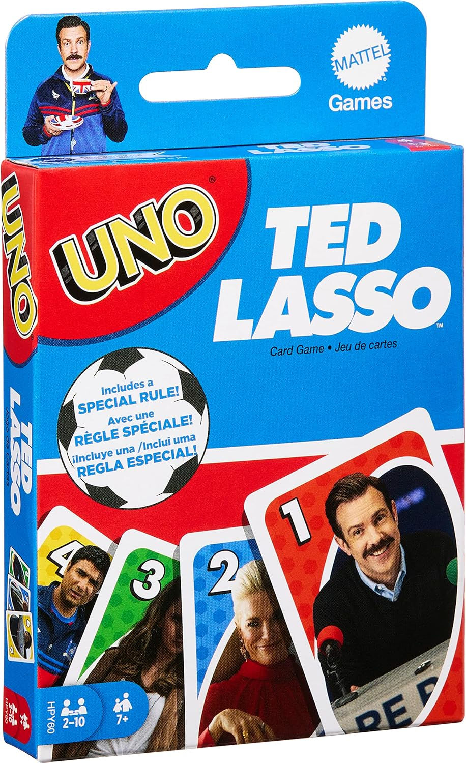 UNO Ted Lasso Card Game for Family Game Night, 2‑10 Players
