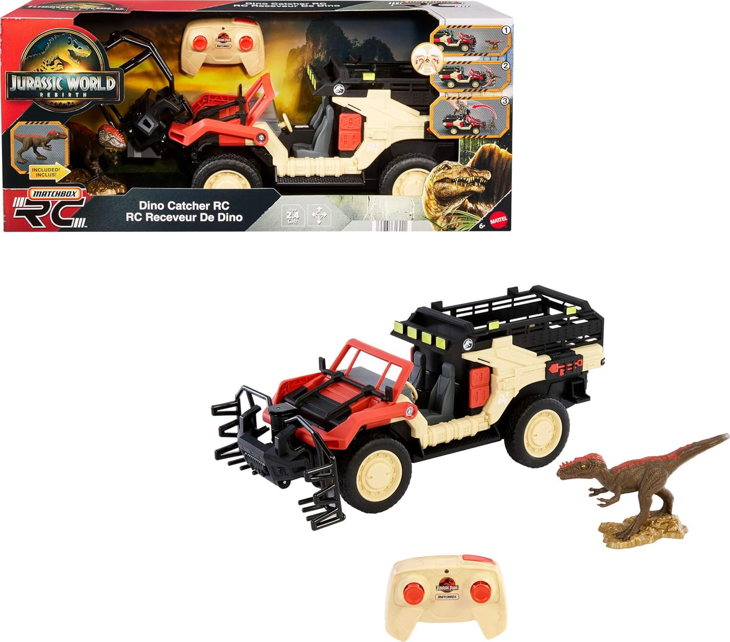 Matchbox RC Jurassic World Dino Catcher Truck – Remote Controlled