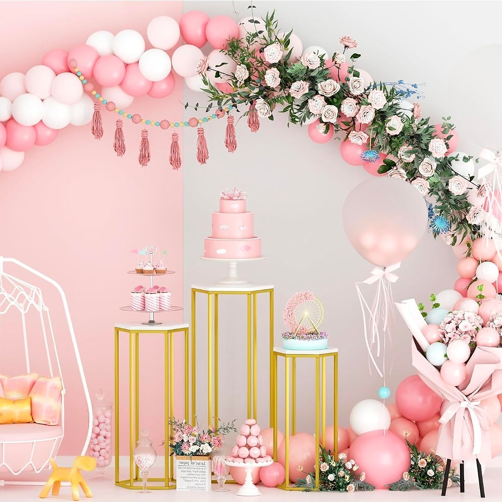 Thumbnail: 3 pieces Metal Cake Stand